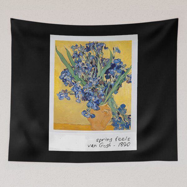 Item preview, Vintage Spring Irises Floral Painting designed and sold by oundzcxem96.