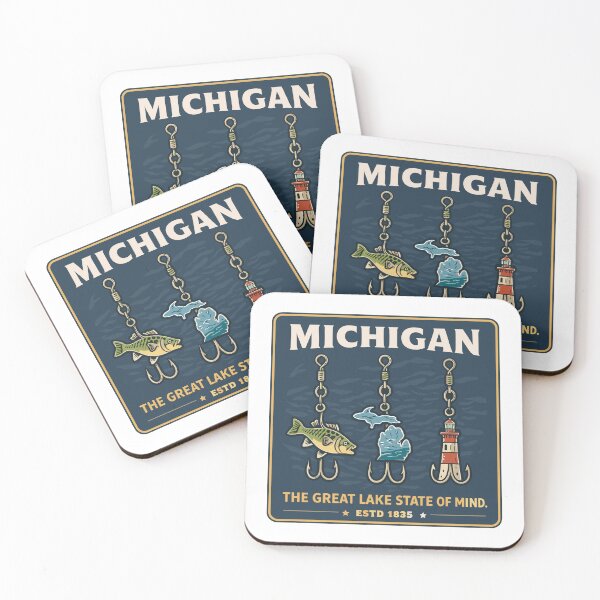 Item preview, Michigan Fishing Lures T-Shirt designed and sold by Matinez Pink.