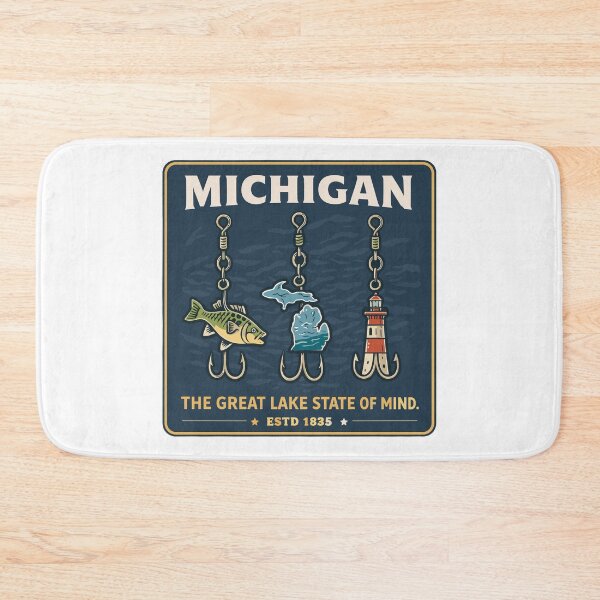 Item preview, Michigan Fishing Lures T-Shirt designed and sold by Matinez Pink.