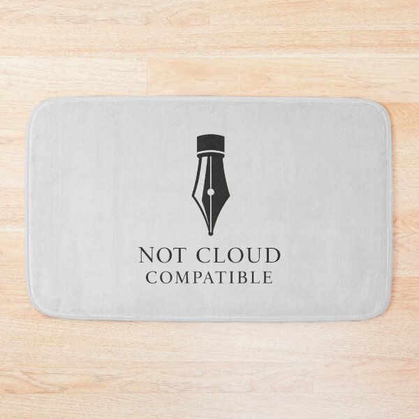 Item preview, Not Cloud Compatible Minimalist Art Writing designed and sold by SplashTastic.
