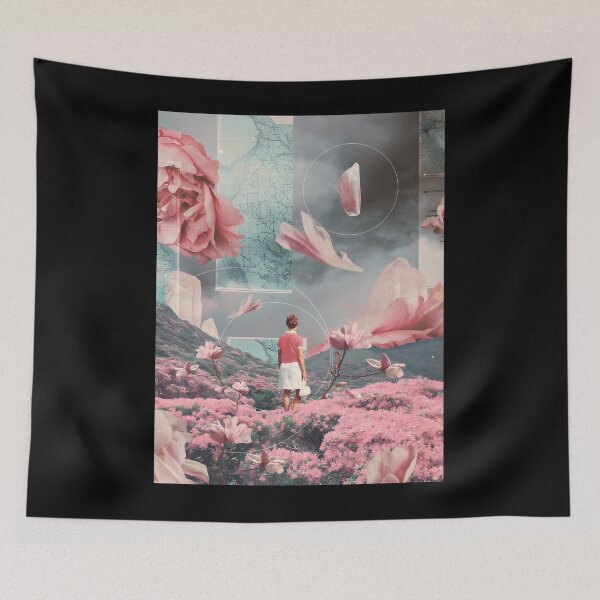 Item preview, Surreal Pink Landscape Giant Rose Art designed and sold by oundzcxem96.