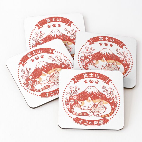 Item preview, Cute Cats Mount Fuji T-Shirt designed and sold by Matinez Pink.