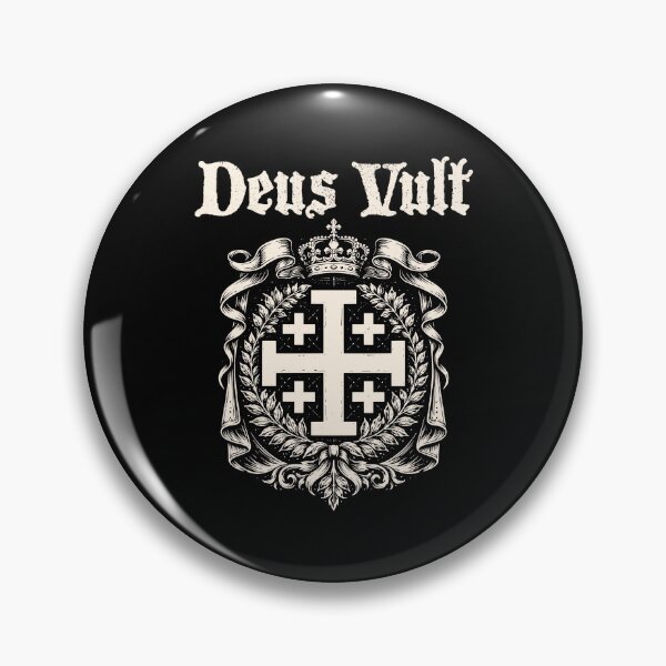 Item preview, Deus Vult Heraldic Medieval Cross designed and sold by MehMerchTees.