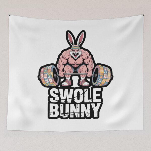Item preview, Swole Bunny Lifting Egg Weights - Funny Easter Workout designed and sold by 404wearpl.