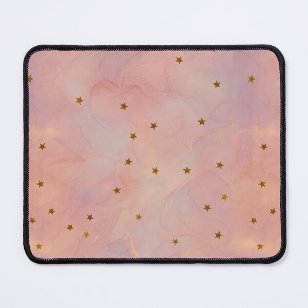 Item preview, Blush Marble Sky with Gold Stars designed and sold by Kritiveemporio.