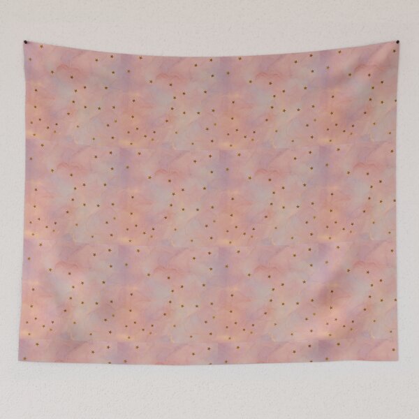 Item preview, Blush Marble Sky with Gold Stars designed and sold by Kritiveemporio.