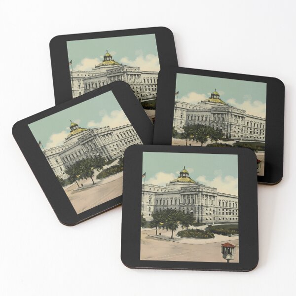 Item preview, Vintage Grand Library Historic Architecture designed and sold by oundzcxem96.