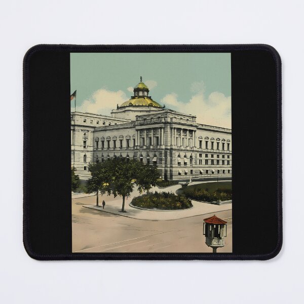 Item preview, Vintage Grand Library Historic Architecture designed and sold by oundzcxem96.