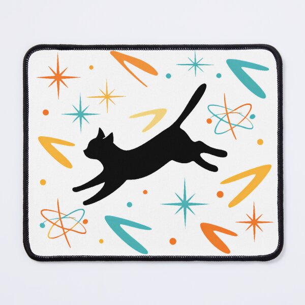 Item preview, Atomic Cat Space Voyage - Mid-Century Modern Retro Pattern designed and sold by Art-Selling.