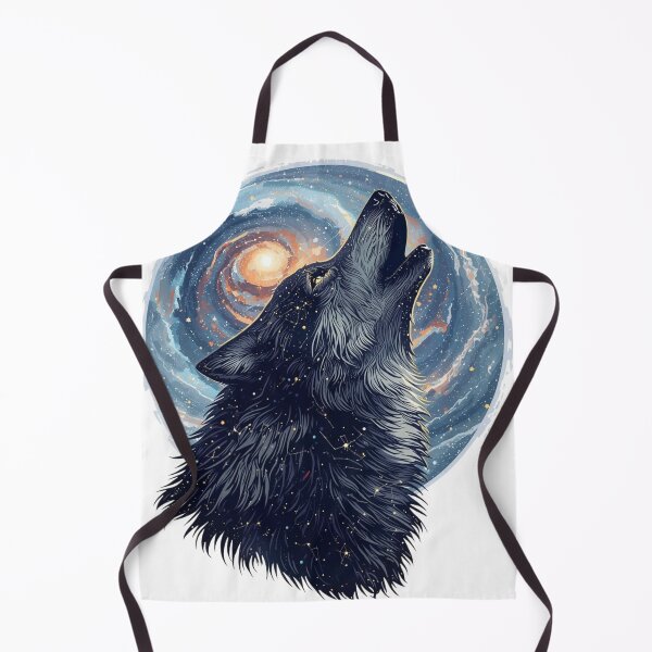 Item preview, Wolf of the Stars – Celestial Animal Illustration designed and sold by catcurio.
