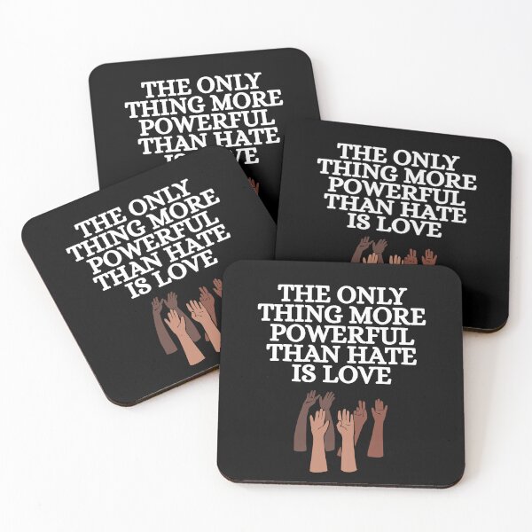 Item preview, the only thing more powerful than hate is love designed and sold by Dondonmart.