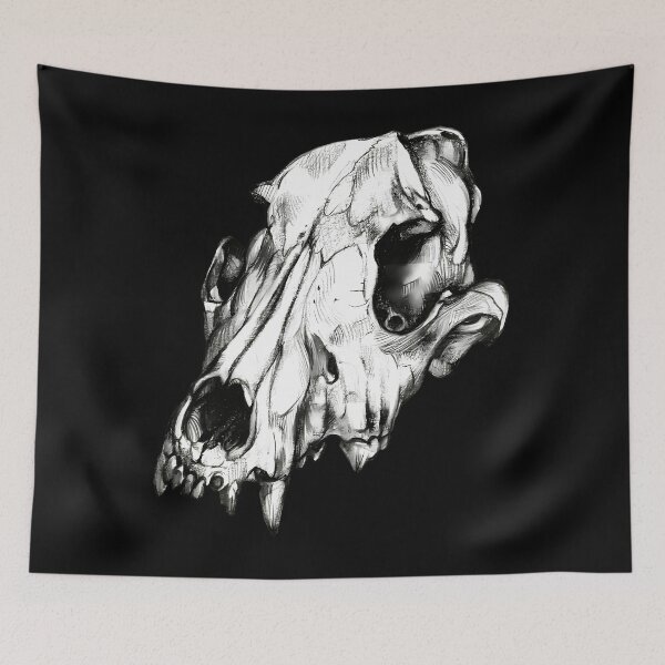 Item preview, Canine Dog Skull Vintage Anatomy Sketch designed and sold by oundzcxem96.