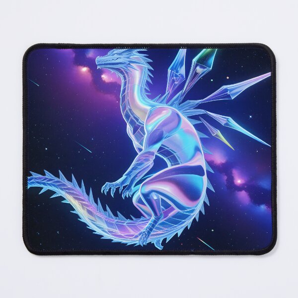 Item preview, Majestic Frost Crystal Dragon Mythical Ice Beast designed and sold by CrystalVanta.