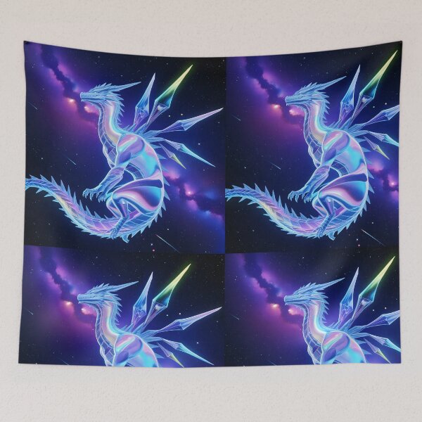 Item preview,  Majestic Frost Crystal Dragon Mythical Ice Beast designed and sold by CrystalVanta.