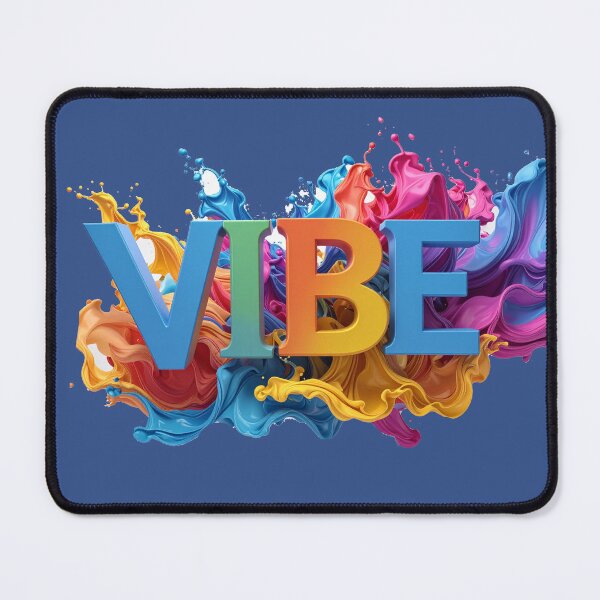 Item preview, Vibe Futuristic 3D Liquid Chrome Bubble Typography Art designed and sold by icemanphotos.