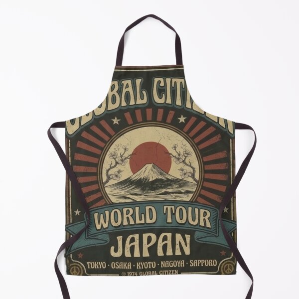 Item preview, Global Citizen World Tour JAPAN Vintage 1974 Rock Shirt Design designed and sold by EARTH PEOPLE.