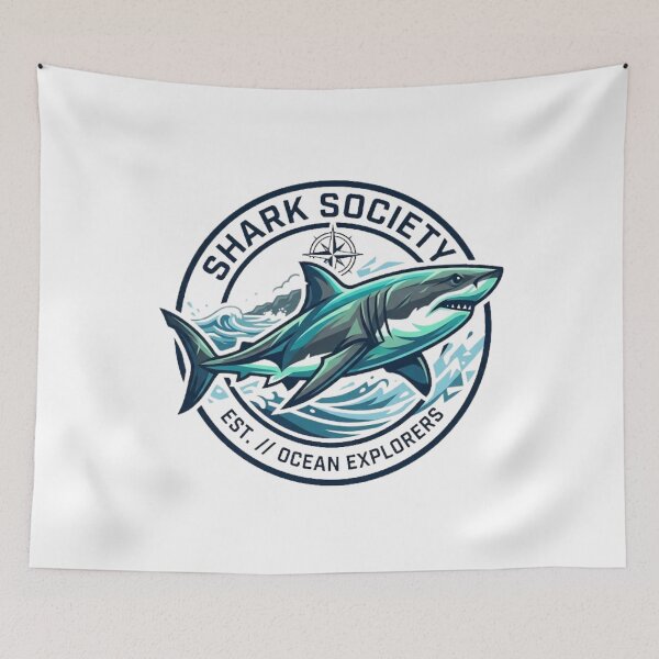 Item preview, Shark Society Vintage Ocean Explorer Graphic designed and sold by Wear Sculpt.