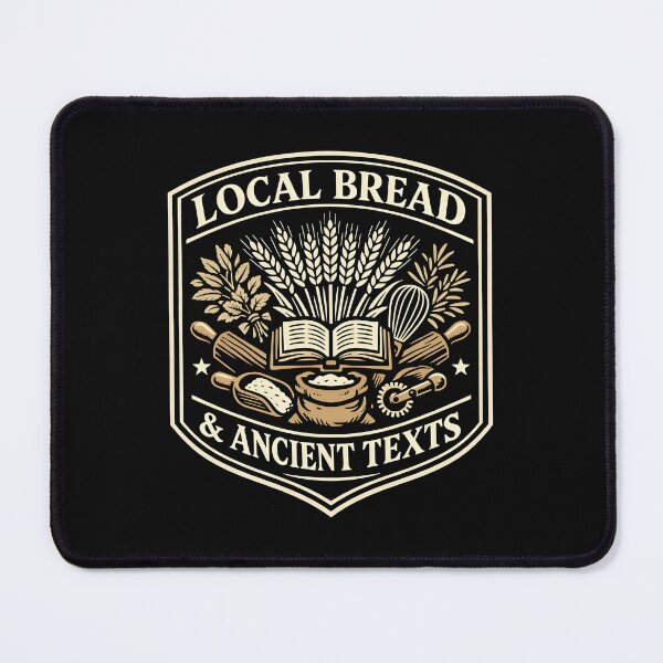 Item preview, Local Bread and Ancient Texts Vintage Emblem Cottagecore designed and sold by SplashTastic.