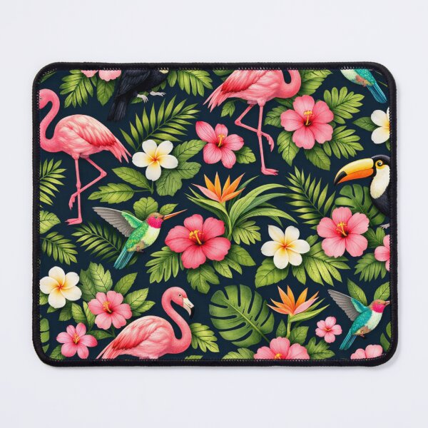 Item preview, Floral design on blue background designed and sold by Swati's Digital Den.