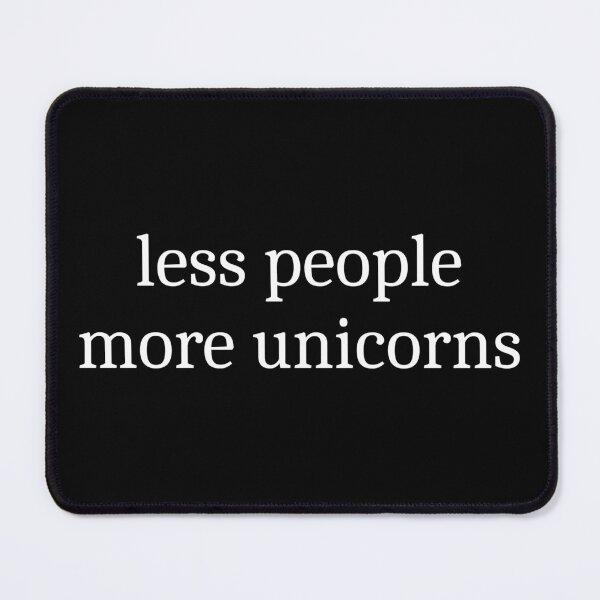 Item preview, Less People More Unicorns designed and sold by Sleepy Cat Design.