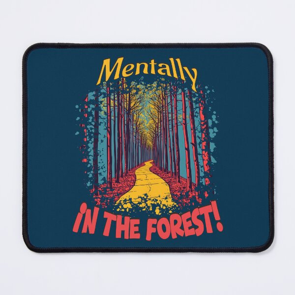Item preview, Mentally in the Forest – Colorful Pop Art Retro Nature Path designed and sold by TestudoDesign.