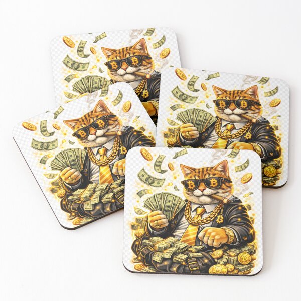 Item preview, Bitcoin Boss Cat Investor Funny Crypto Money Streetwear Design designed and sold by Busdriverstore.