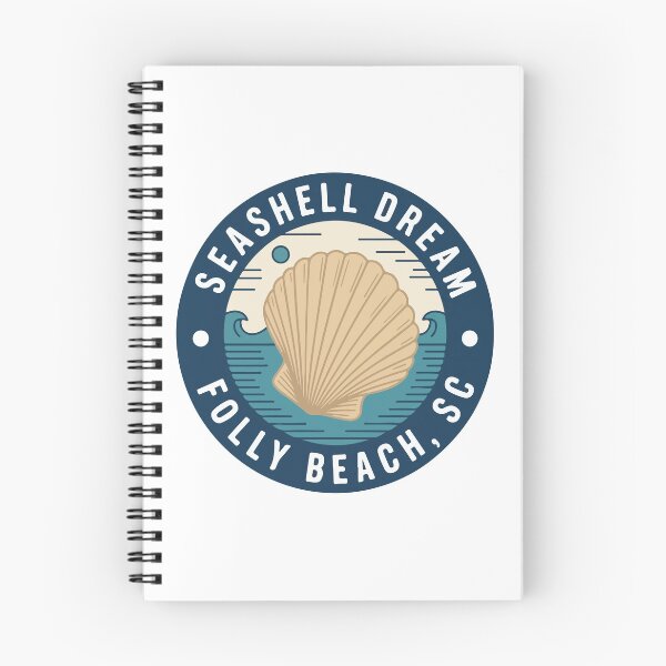 Item preview, Folly Beach SC Seashell Dream Vintage Coastal Illustration designed and sold by PixelWaveBD.