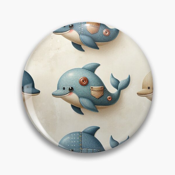 Item preview, Blue Denim Dolphin  designed and sold by Vanich-Panich.