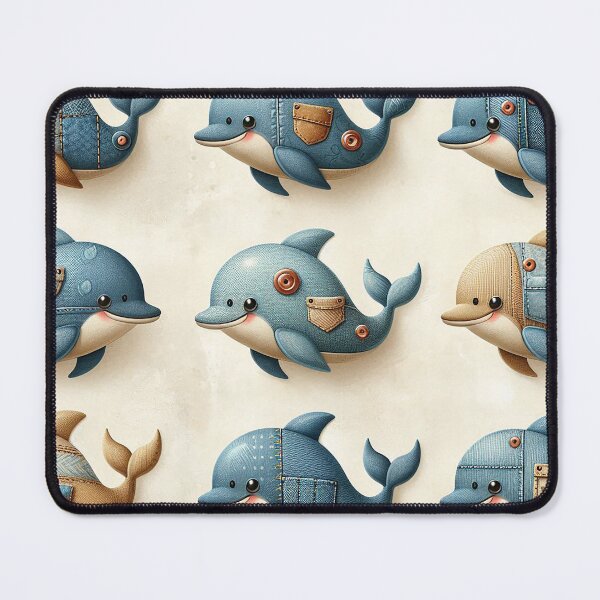 Item preview, Blue Denim Dolphin designed and sold by Vanich-Panich.
