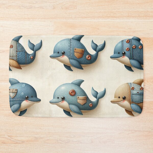 Item preview, Blue Denim Dolphin  designed and sold by Vanich-Panich.