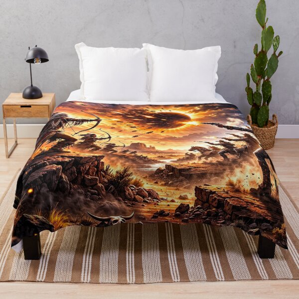 Item preview, Epic Wild West Battle – Cowboy vs Native American Cinematic Sunset designed and sold by Dominik1994.