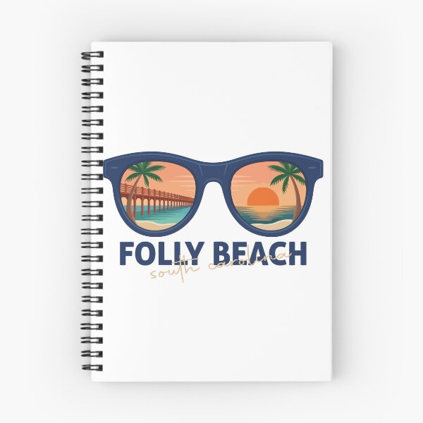 Item preview, Folly Beach South Carolina Sunglasses Sunset Pier Illustration designed and sold by PixelWaveBD.