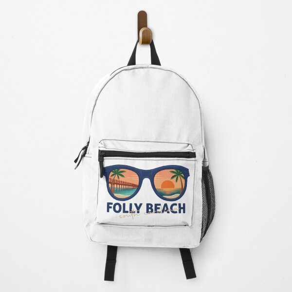 Item preview, Folly Beach South Carolina Sunglasses Sunset Pier Illustration designed and sold by PixelWaveBD.