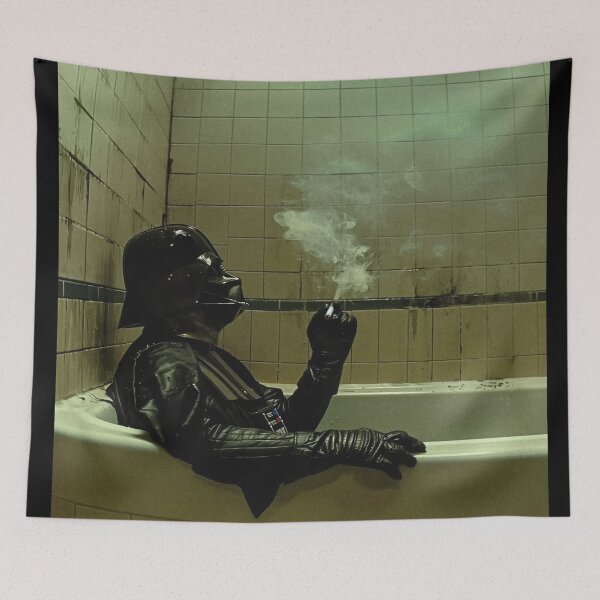 Item preview, Darth Vader Smoking In Bathtub,Funny Dark Side designed and sold by Clyrexor.