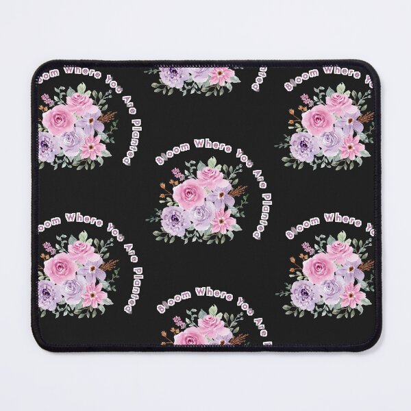 Item preview, Bloom Where You Are Planted Floral Motivational Quote designed and sold by SolutionsArt.