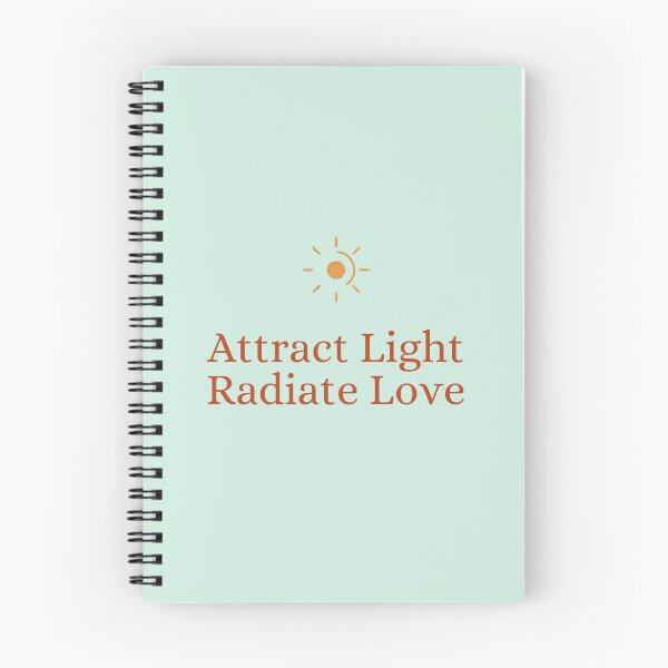 Item preview, Attract Light Radiate Love – Good Vibes Only Minimalist Quote Design designed and sold by CosmicQuietLab.