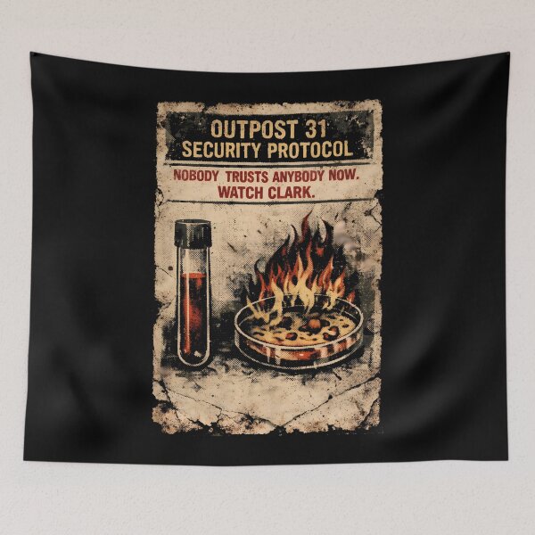 Item preview, Outpost 31 Security Protocol Paranoia Poster designed and sold by agearb.