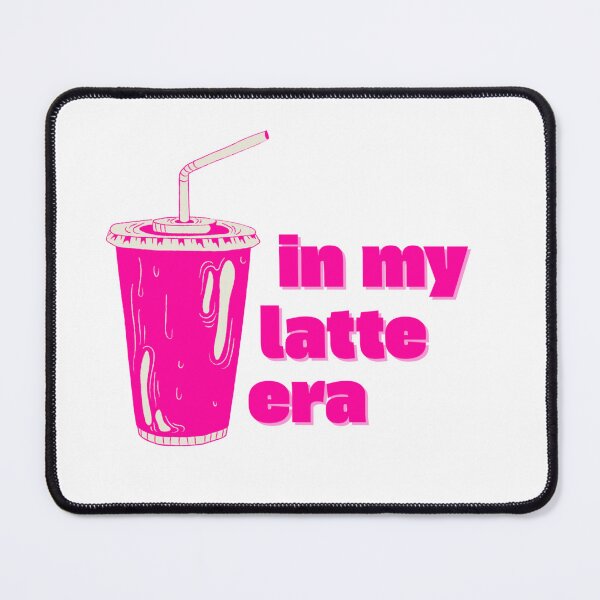 Item preview, "In my latte era" pink sticker designed and sold by drinkwaterandbehappy.