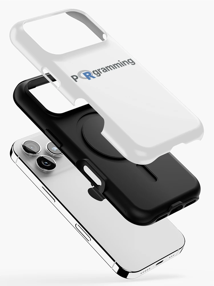 Thumbnail 2 of 4, iPhone Case, R Language Programmer Developer Coding Data Science designed and sold by SkeletonsDanger.