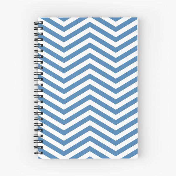 Item preview, White And Steel Blue Chevron Zigzag Pattern designed and sold by pattern-archive.