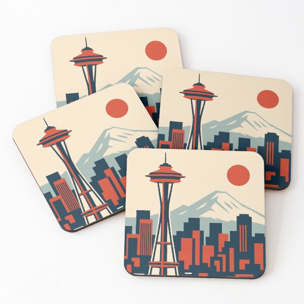 Item preview, Seattle Travel Poster designed and sold by rogue-design.