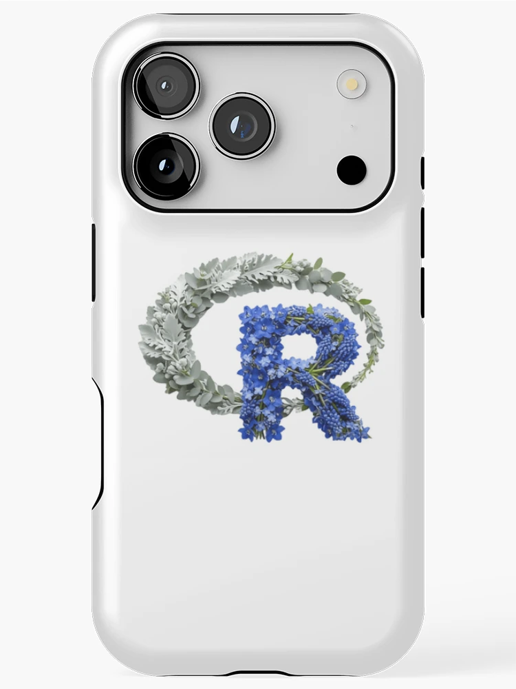 Thumbnail 1 of 4, iPhone Case, Flowers R Programming Developer Statistics Coding Data Science designed and sold by SkeletonsDanger.