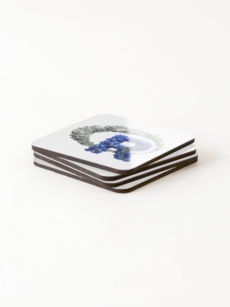 Thumbnail 4 of 5, Coasters (Set of 4), Flowers R Programming Developer Statistics Coding Data Science designed and sold by SkeletonsDanger.