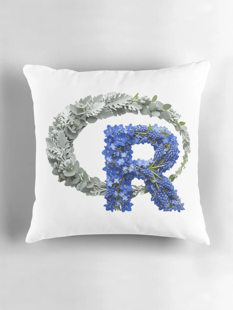 Thumbnail 3 of 4, Pillow, Flowers R Programming Developer Statistics Coding Data Science designed and sold by SkeletonsDanger.