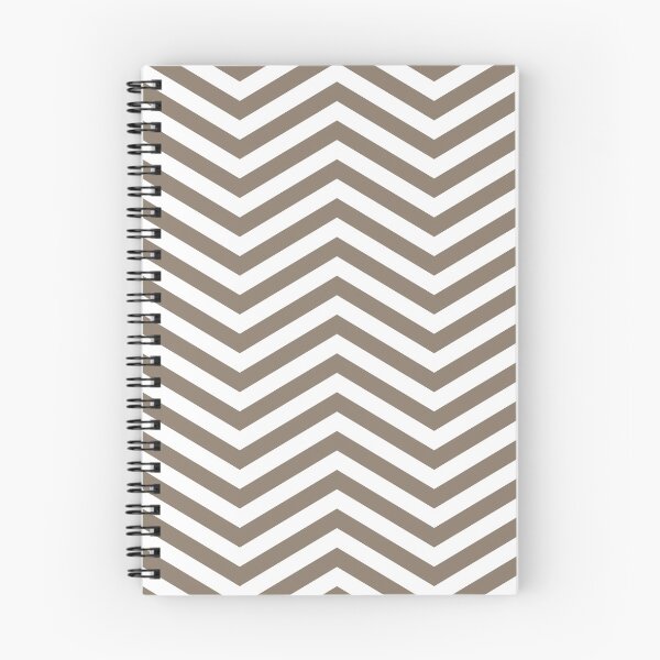 Item preview, White And Taupe Chevron Zigzag Pattern designed and sold by pattern-archive.