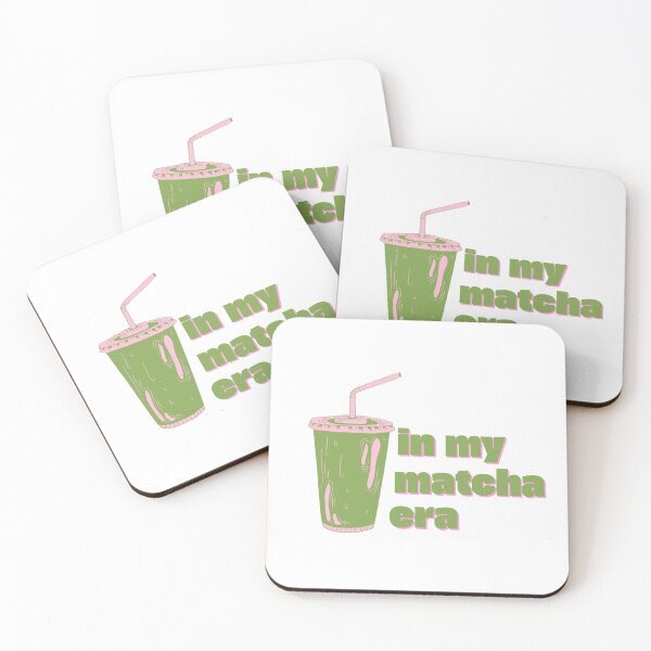 Item preview, "In my latte era" pink and green sticker designed and sold by drinkwaterandbehappy.
