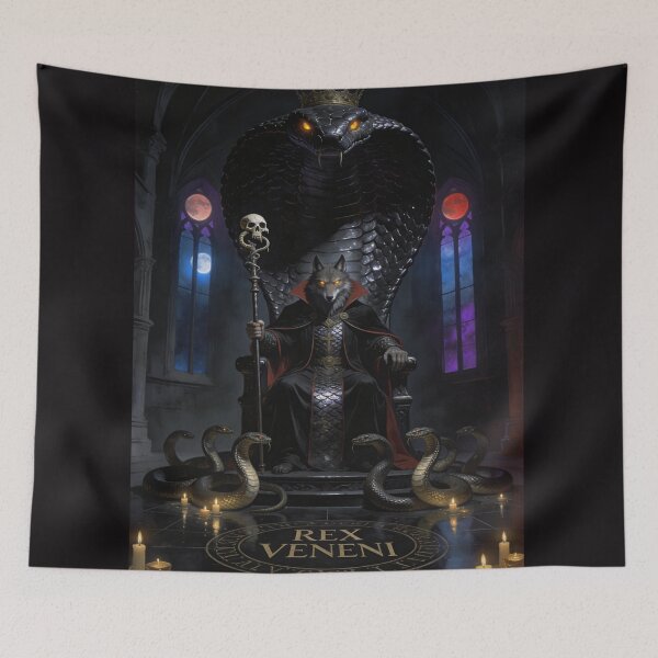 Item preview, Rex Veneni — Dark Sacred Cobra King Art designed and sold by GeoWhimsy Studio.