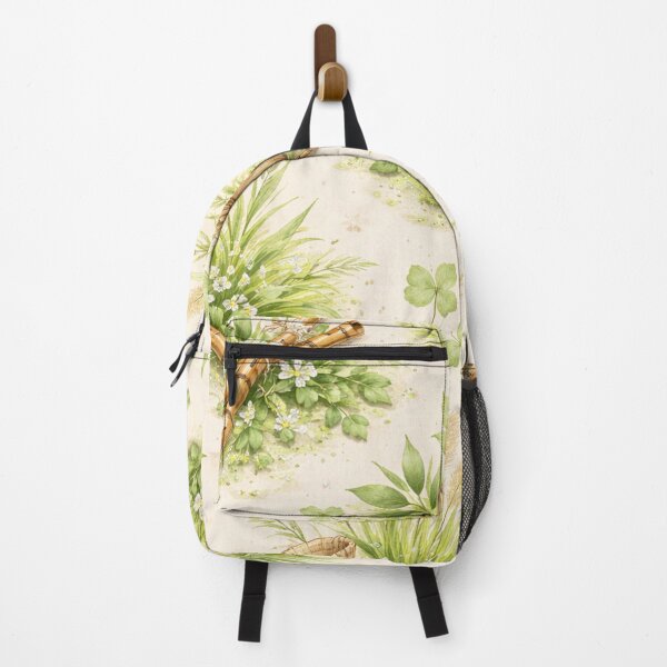 Item preview, Bamboo Flute & Nature Leaves Pattern – Aesthetic Botanical Design designed and sold by Radha Krishna curated finds.