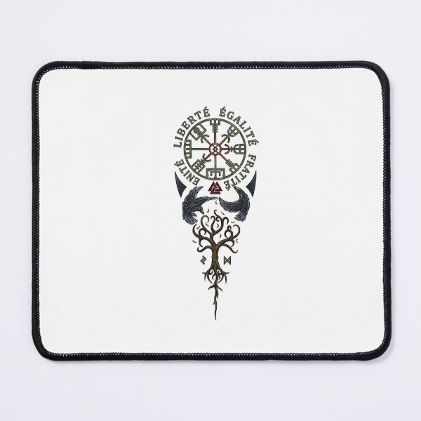 Item preview, Liberty, Equality, Fraternity - Nordic Compass and Ravens designed and sold by picpic2026.