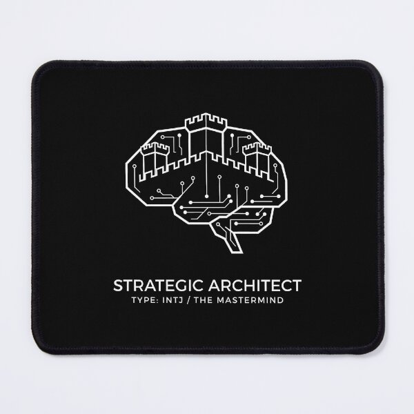 Item preview, Strategic Architect INTJ Mastermind Psychology Brain designed and sold by SplashTastic.